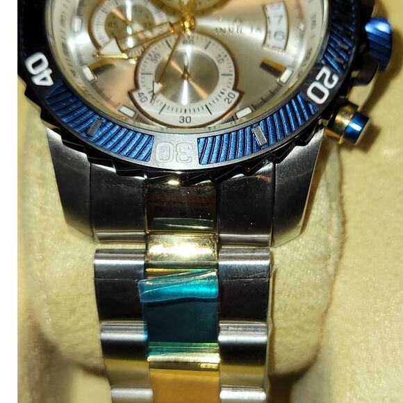 Invicta Silver and Gold Watch with Blue Accents
Model:23994 - Picture 5 of 8
